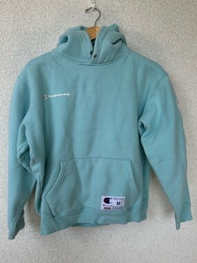 Supreme x Champion SS17 Hoodie Teal Medium Women’s Fitted